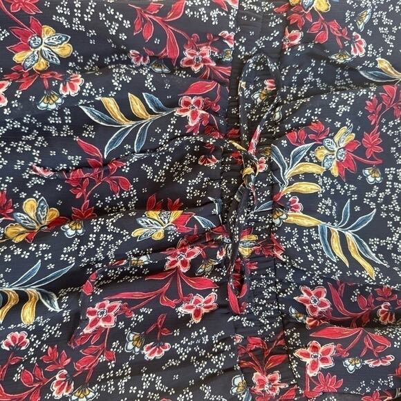 Navy TRIXXI Francesca’s Beck Mixed Floral Godet Mini Dress - Picture 8 of 9